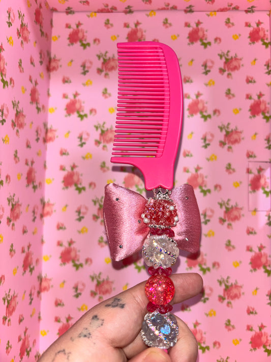 π Sparkle & Bow Glam Comb β¨